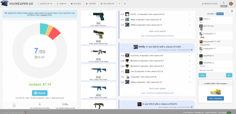 CGOReaper.gg VGO Gambling site